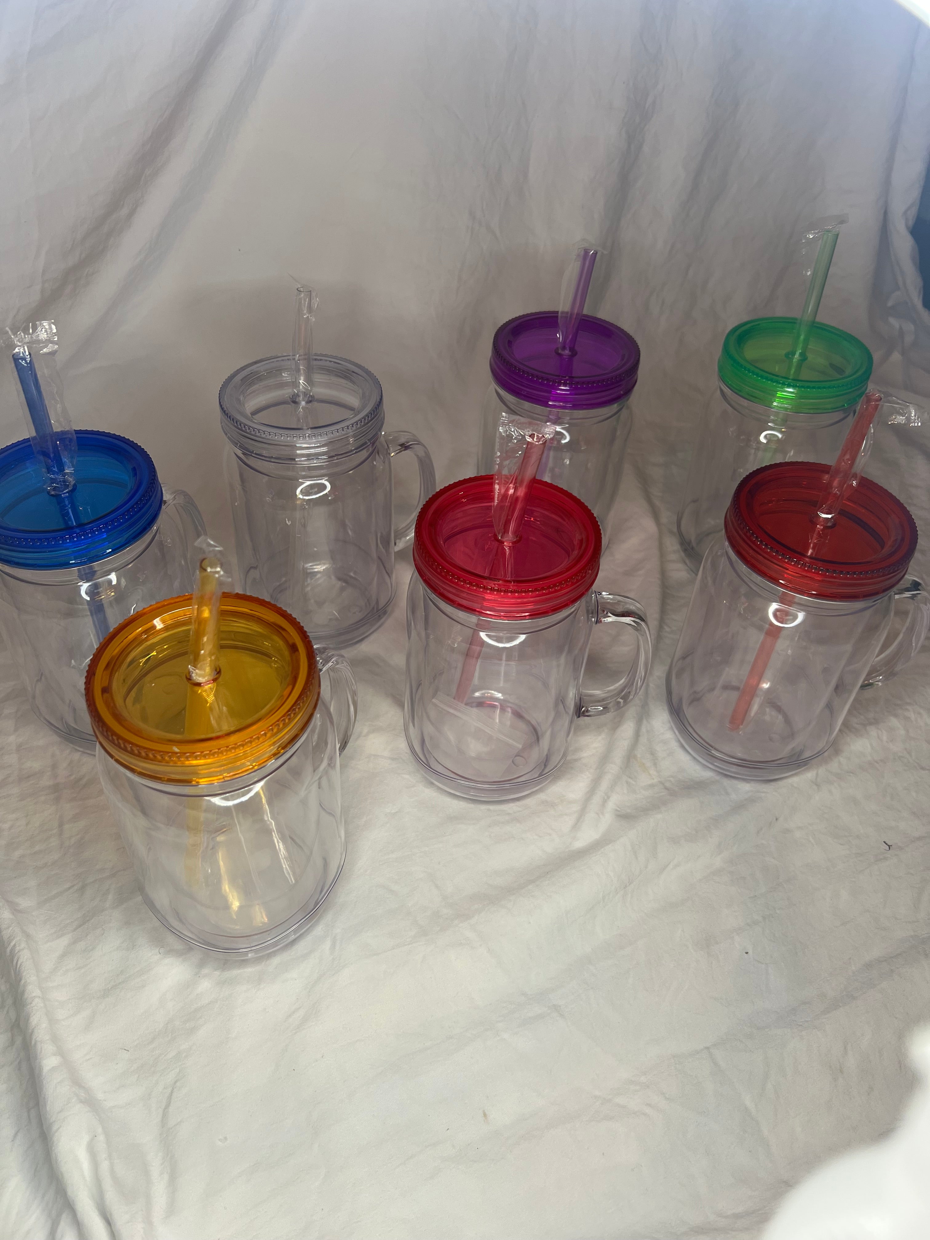 Mason Jar w/ Handle(SnowGlobe)