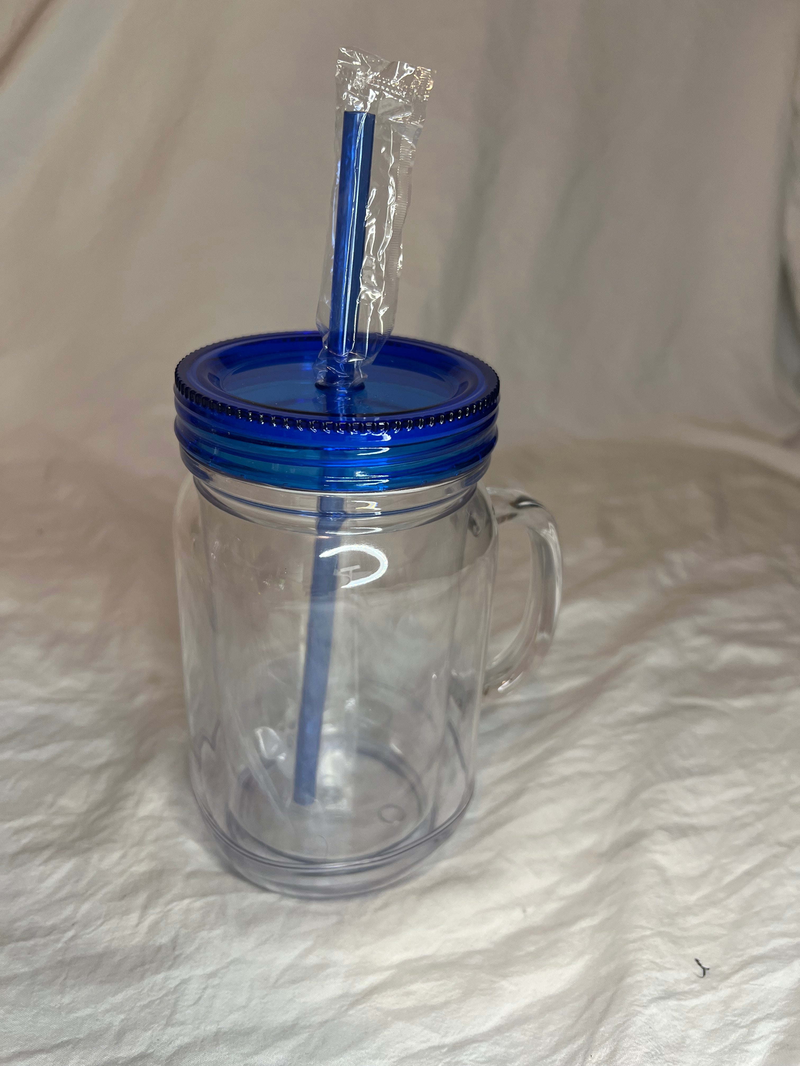 Mason Jar w/ Handle(SnowGlobe)