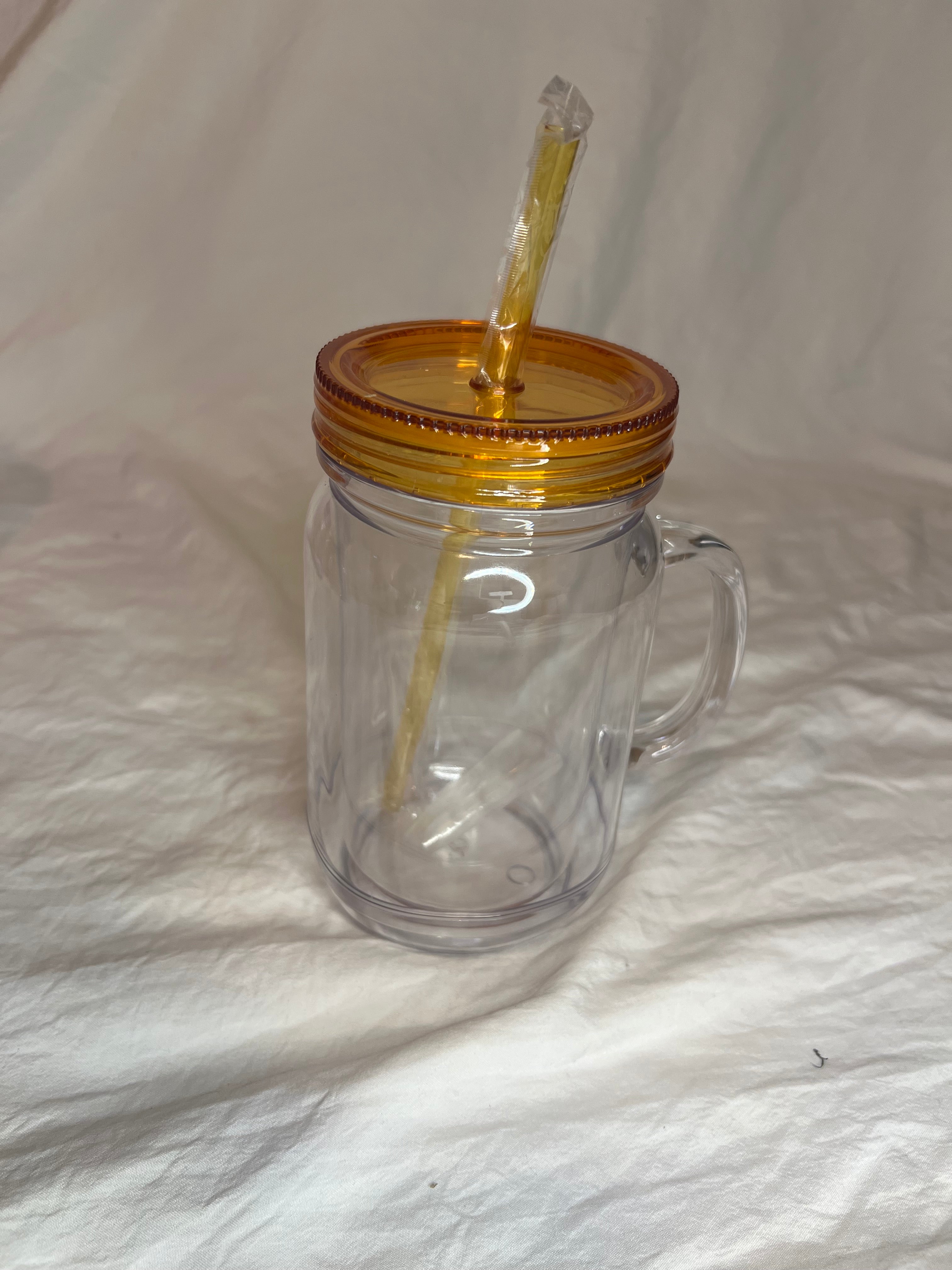 Mason Jar w/ Handle(SnowGlobe)