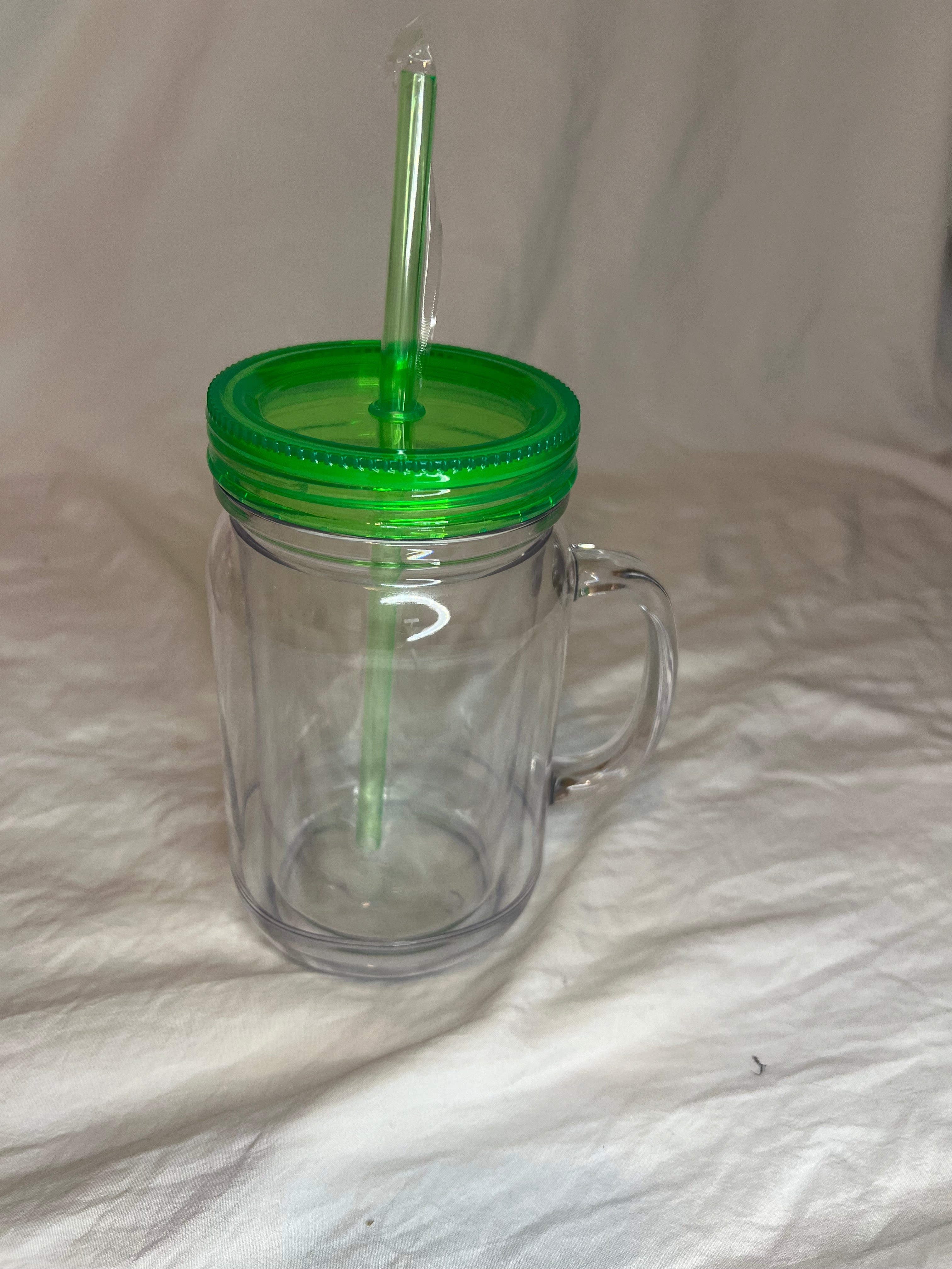 Mason Jar w/ Handle(SnowGlobe)