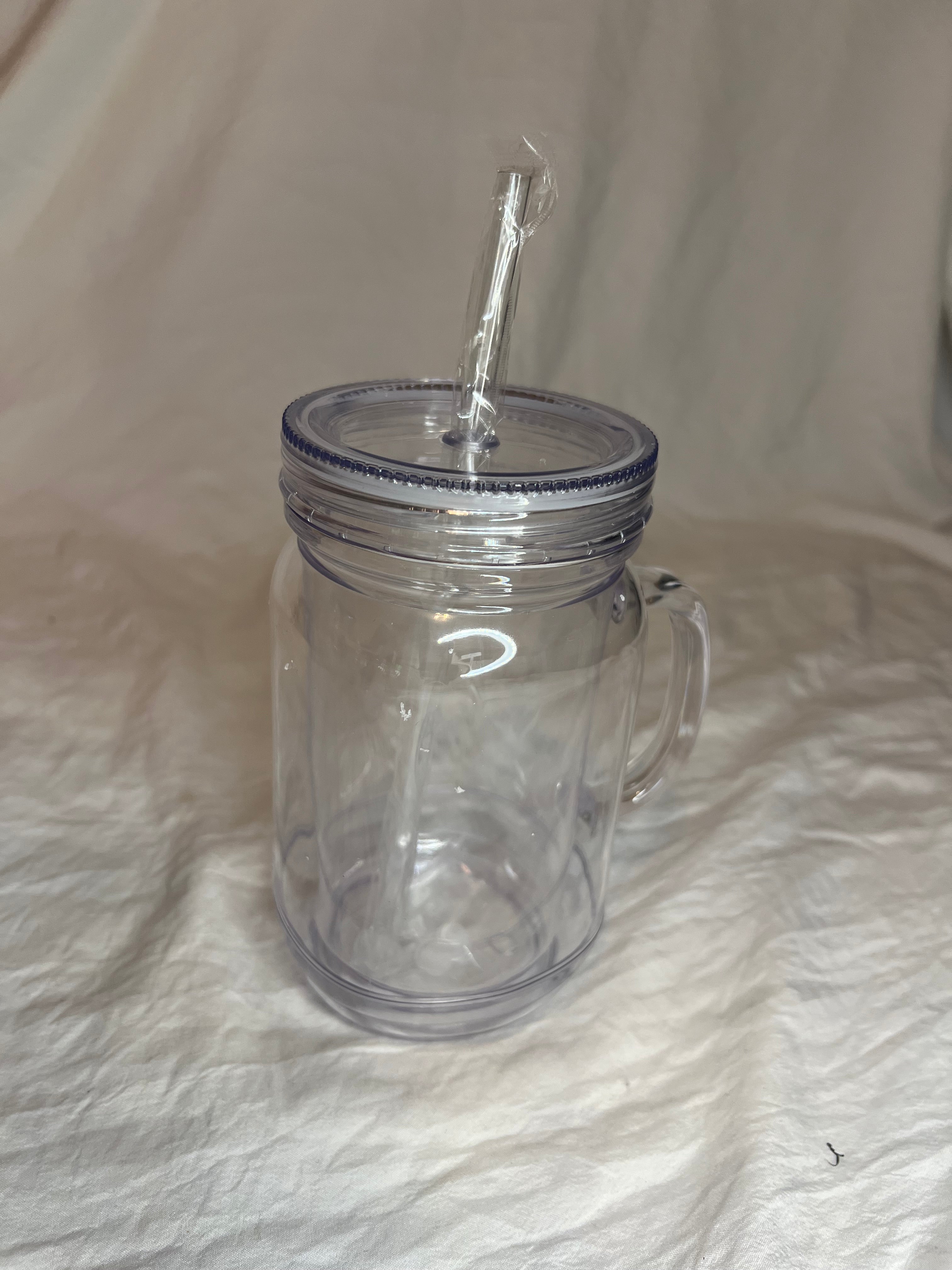 Mason Jar w/ Handle(SnowGlobe)