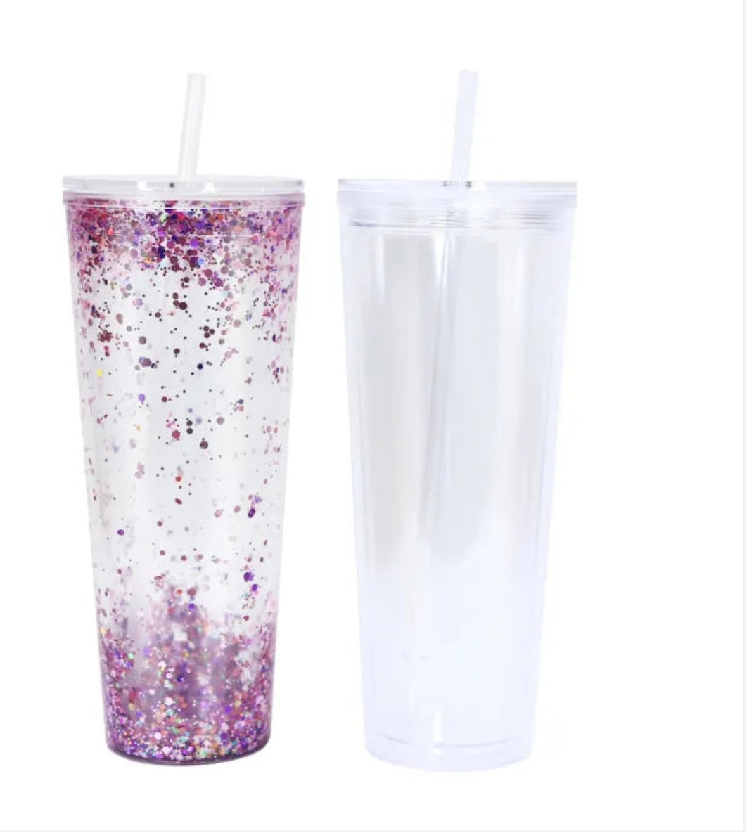 24oz Acrylic Snowglobe Cup
