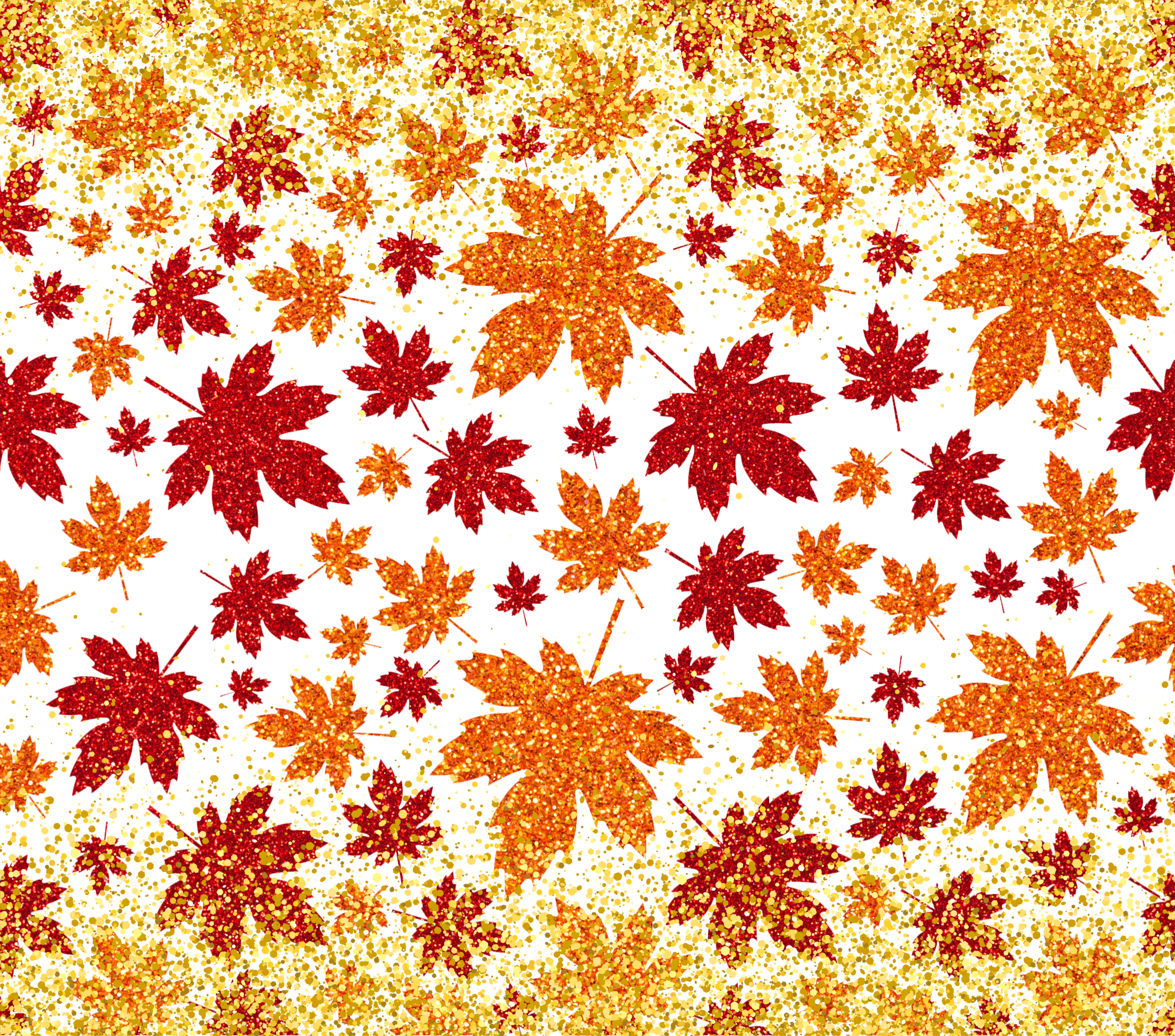 Glitter Fall Leaves